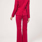 Adelyn Rae - Bella Belted Velvet Trousers | Fuchsia