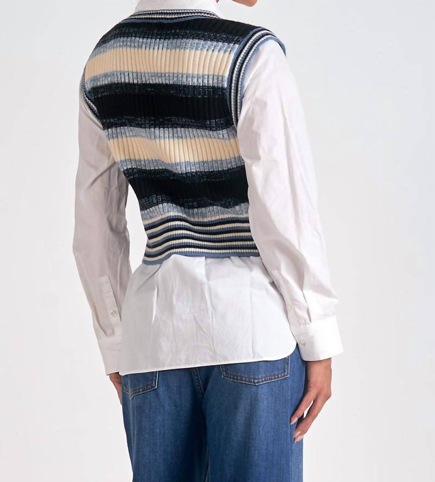 Elan - Kaia Twofer Sweater Top