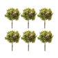 Green hydrangea flower stem (set of 6)