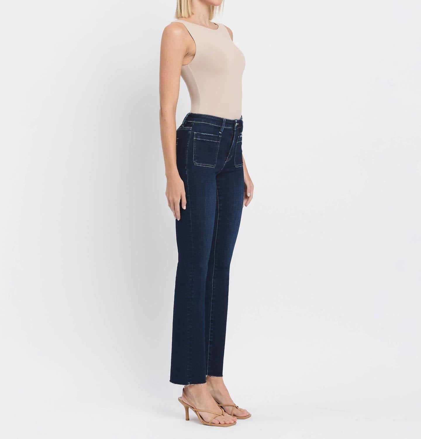 Lovervet - High Rise Mini Bootcut Jeans