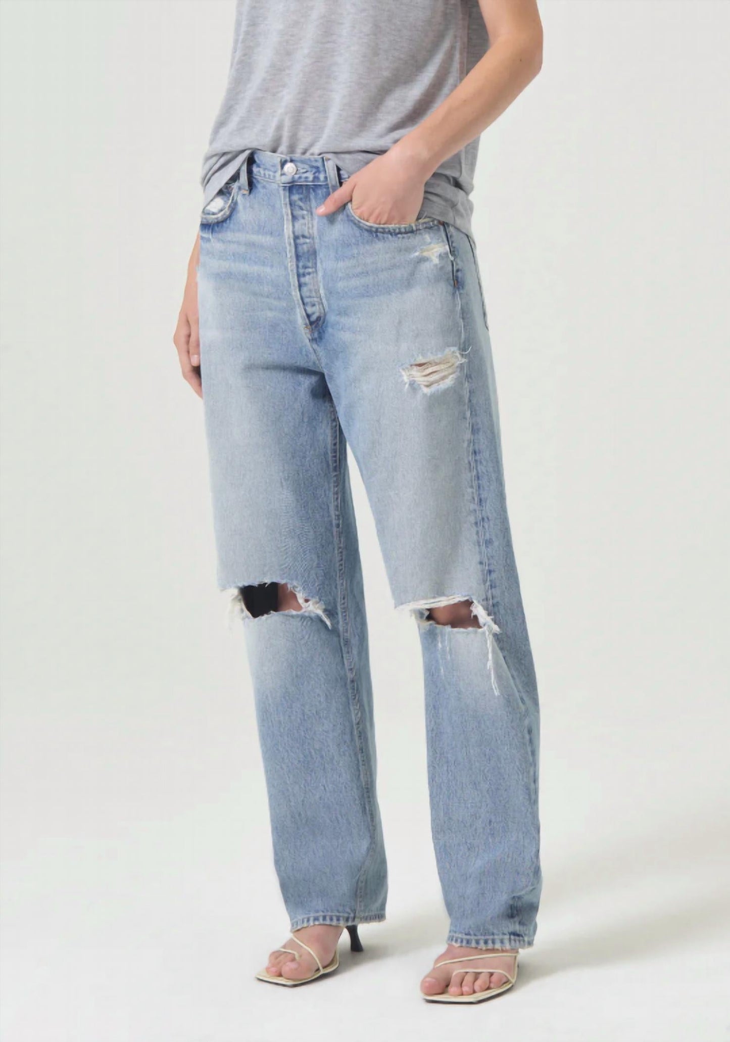 Agolde - Mid Rise Straight Jean