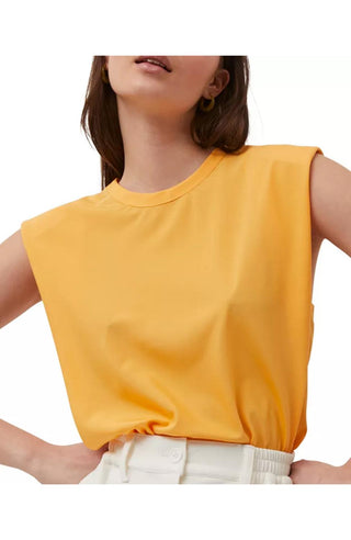 French Connection - Shoulder Pad Crepe Top