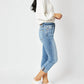 Judy Blue - Mid Rise Cuffed Skinny Capri