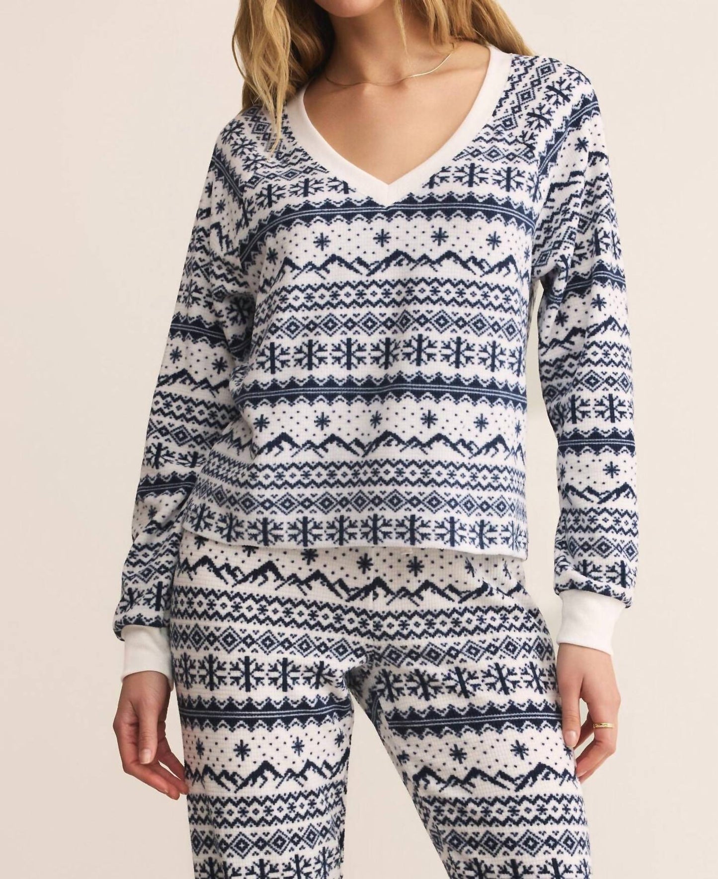 Z Supply - Slopes Fairisle Long Sleeve Top
