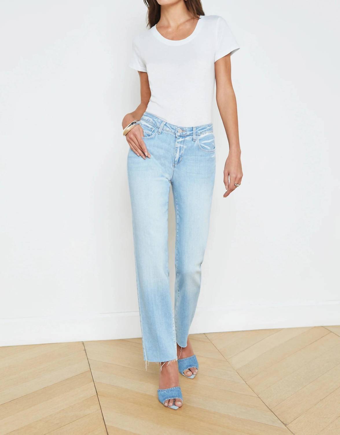 L'Agence - Milana Mid Rise Stovepipe Jeans