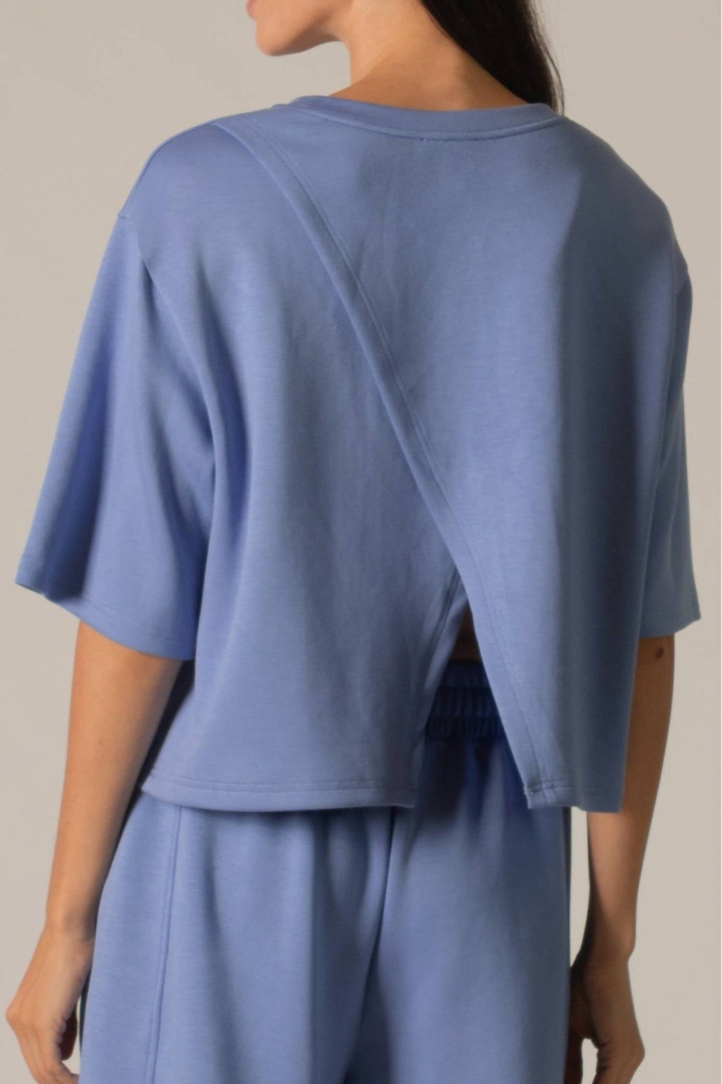 Before You Collection - Cornflower Scuba Top
