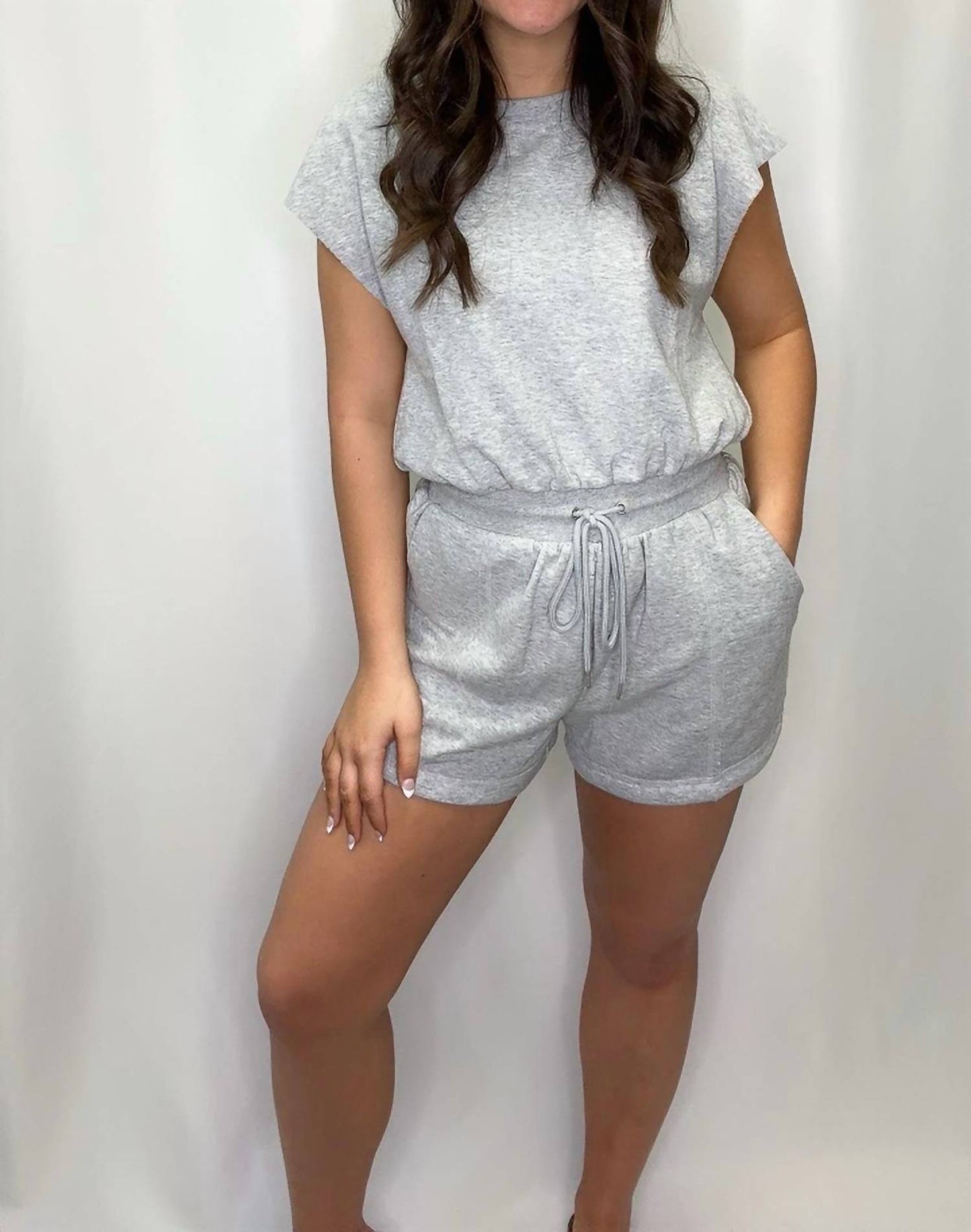 Very J - Washed Knit Romper