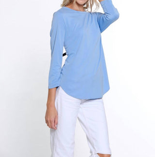 Multiples - 3/4 Sleeve Tulip Hem Top