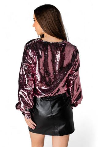 Buddylove - Jenny Long Sleeve Sequin Bodysuit