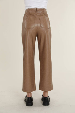 Dolce Cabo - Vegan Leather Wide Leg Pant