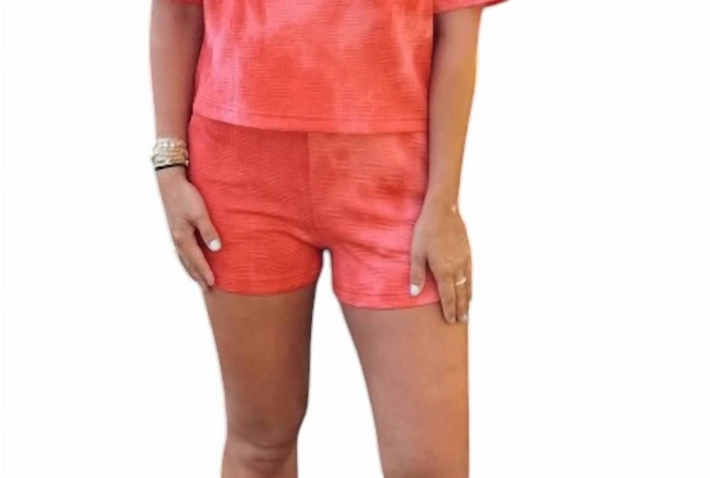 Very J - Quilted Washed Comfy Knit Shorts