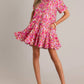 Entro - Floral Button Down Short Dress