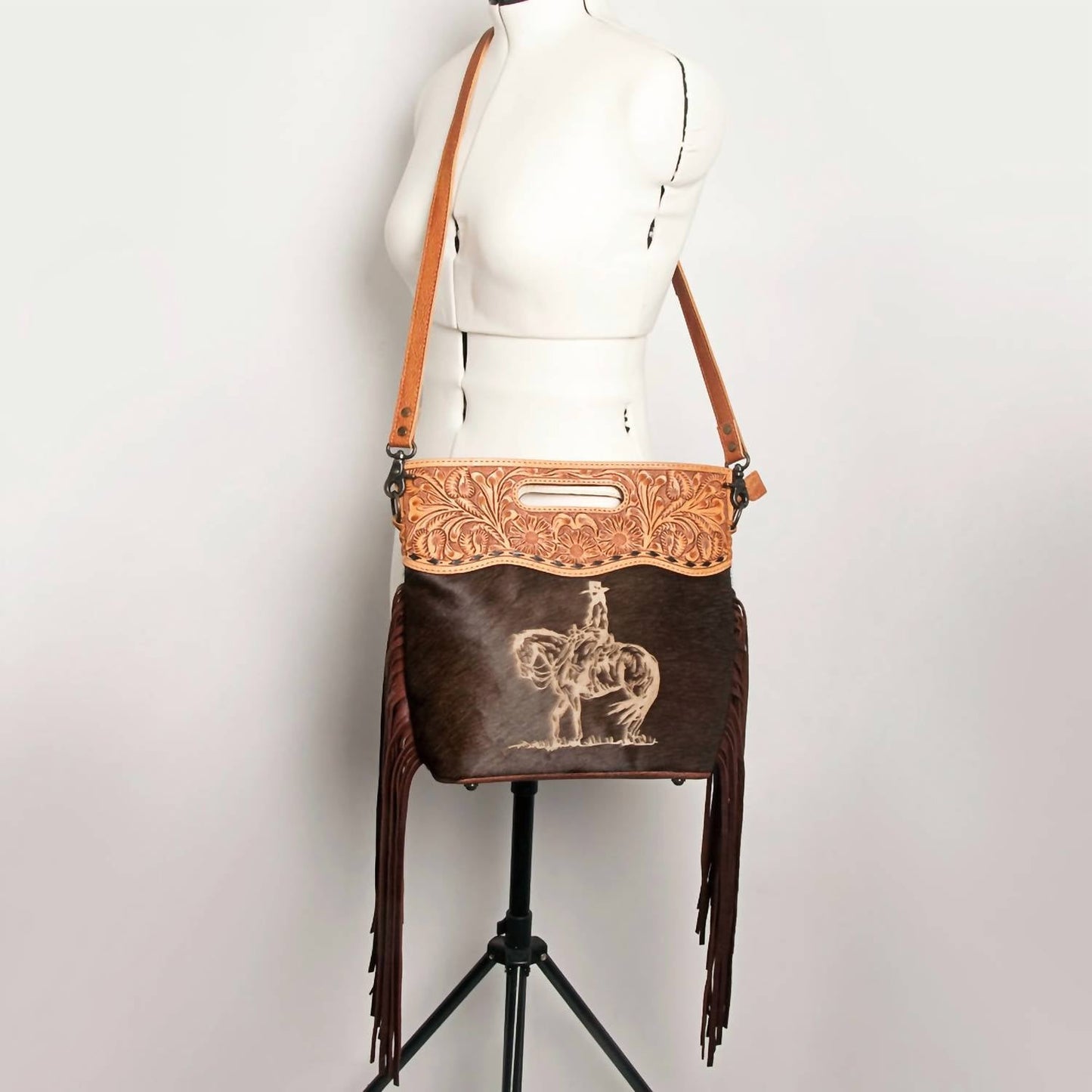 American Darling - Women's Genuine Western Leather Crossbody Clutch