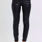 Judy Blue - Faux Leather & Denim Skinny Jeans
