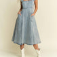 Trendsi - Jade By Jane Full Size Ruffled Denim Midi Dress Plus Size