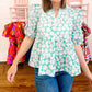 Tcec - Kendra Flower V-neck Top