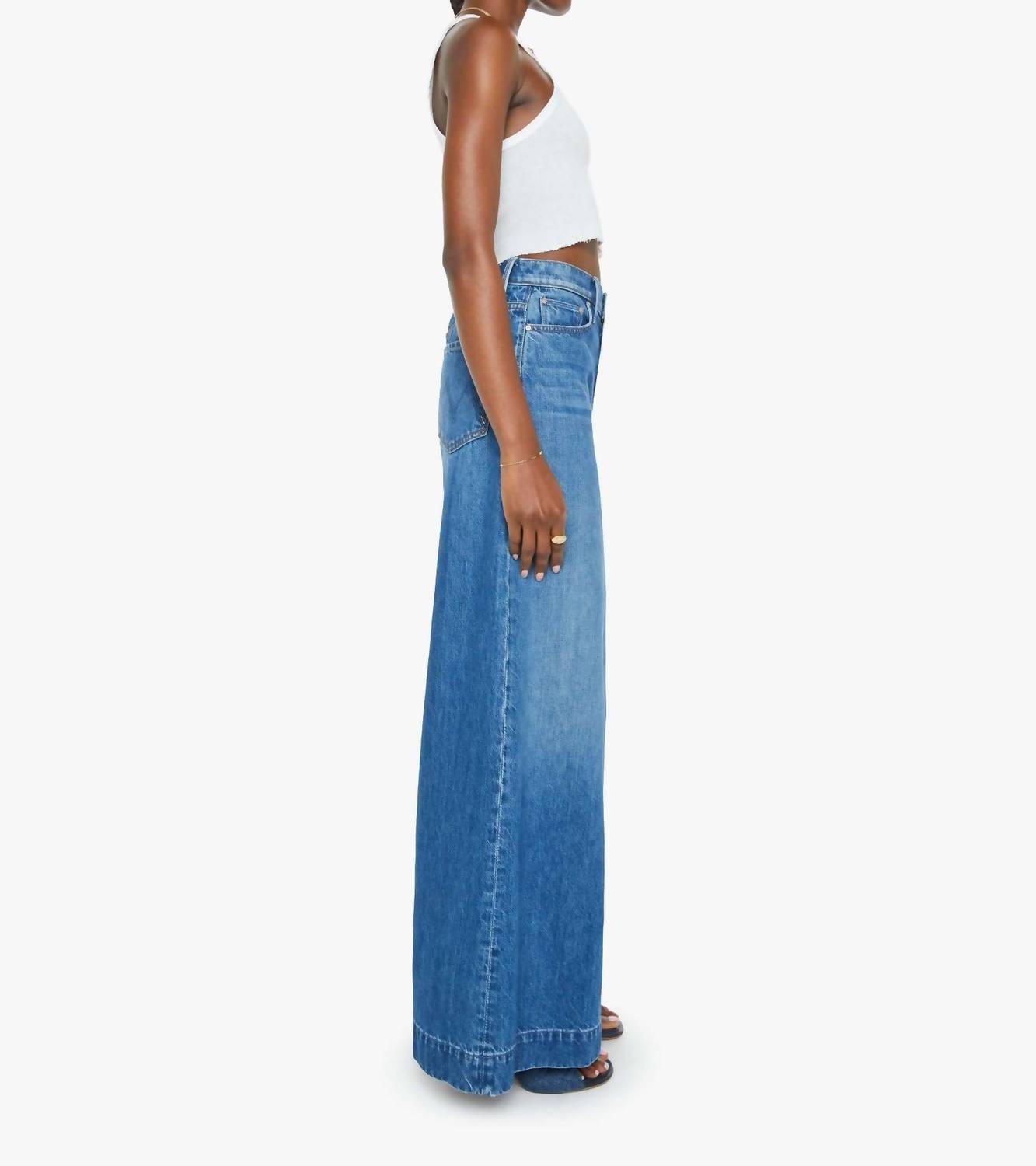 Mother - Headliner Sneak Wide Leg Jeans
