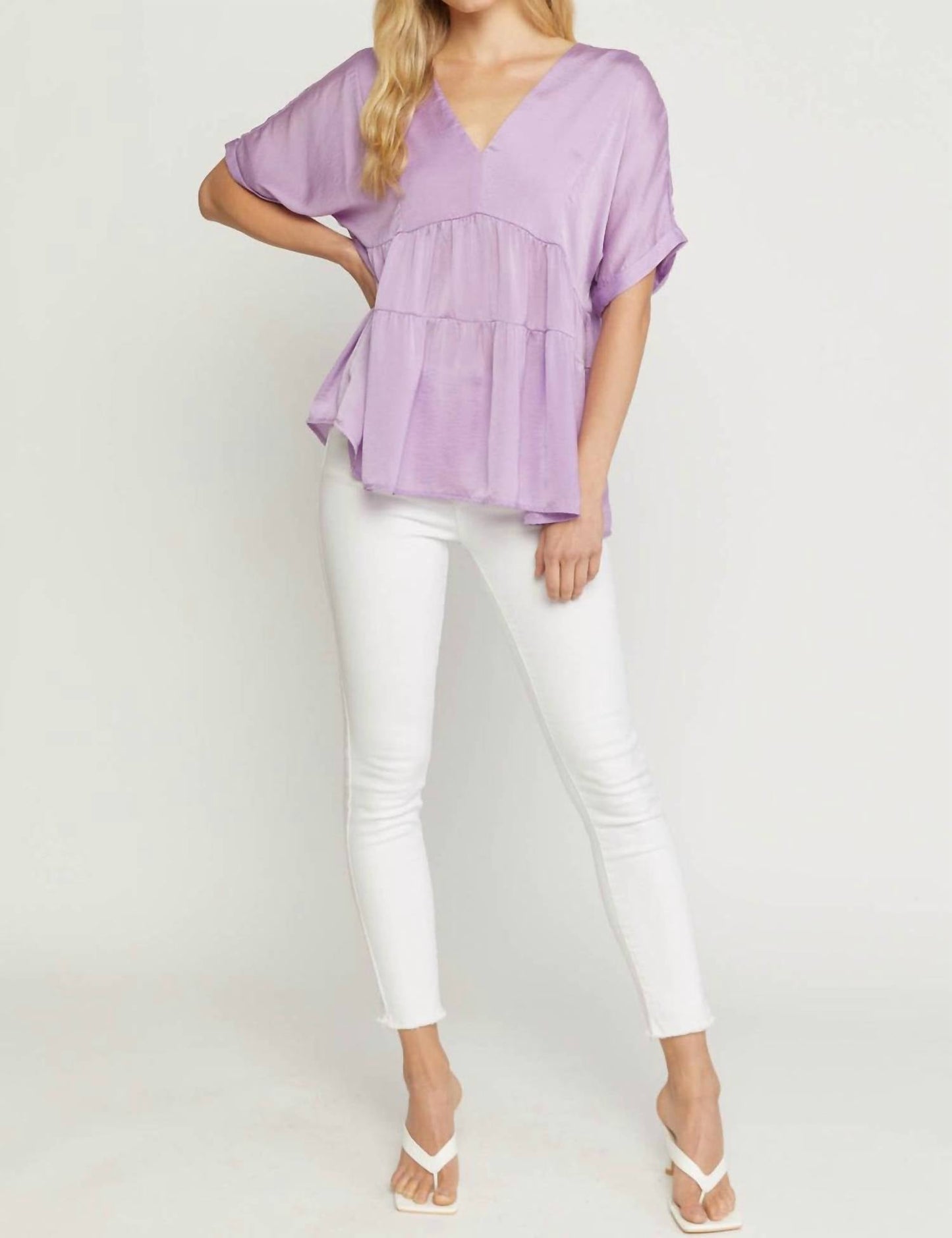 Entro - Double V Tiered Top - Plus