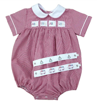 Lullaby Set - Girl's Noah Ribbon Bubble Romper