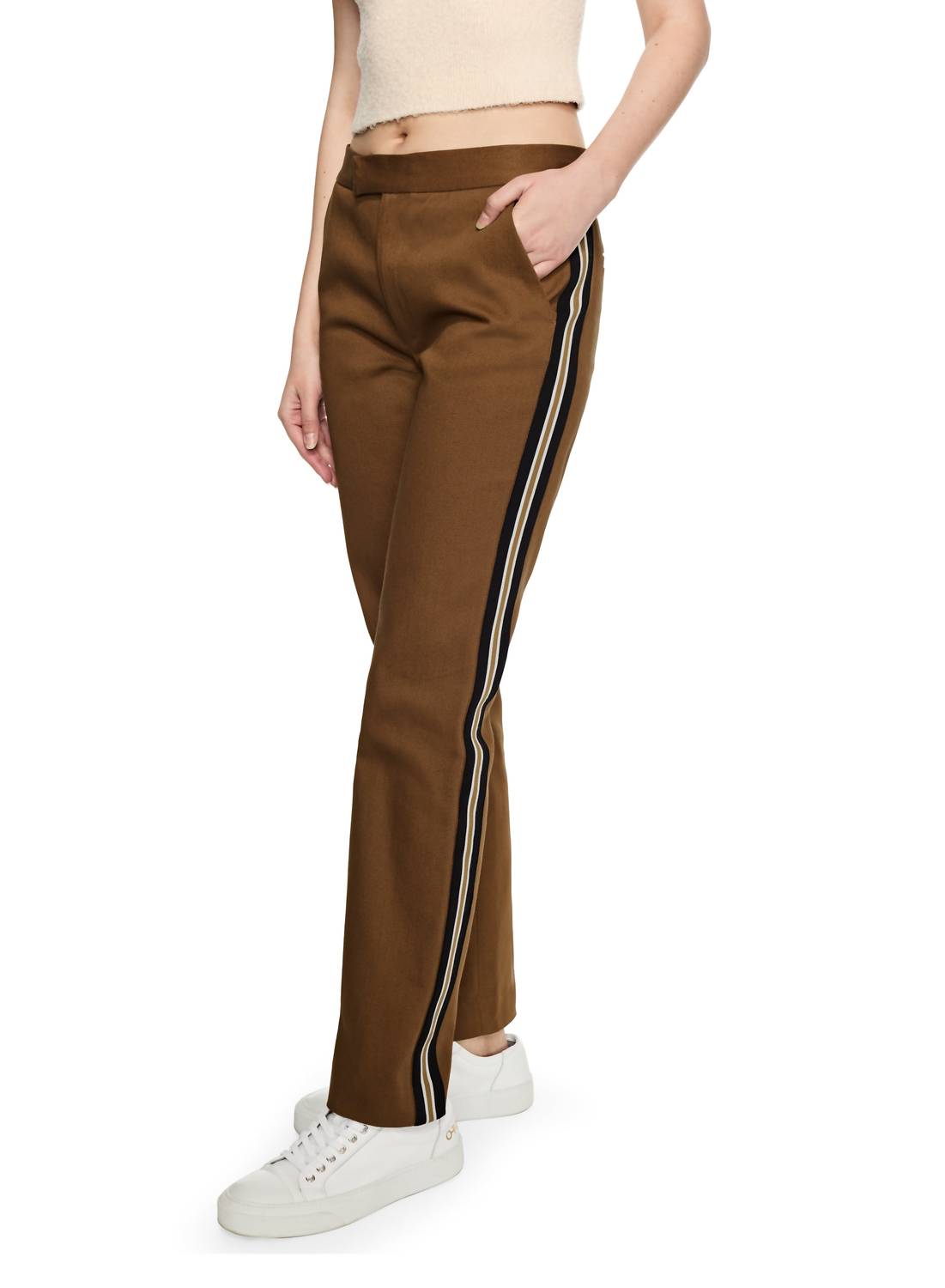 On This Day - Tuxedo Pants With Side Tape Detail