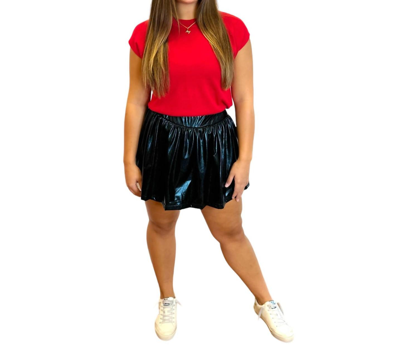 Belle Cher - Metallic Mini Skort