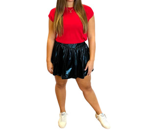 Belle Cher - Metallic Mini Skort