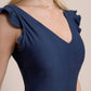 Southern Tide - Wave Texture Ruffle One Piece