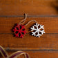 Wood Snowflake Ornament (Set of 12)