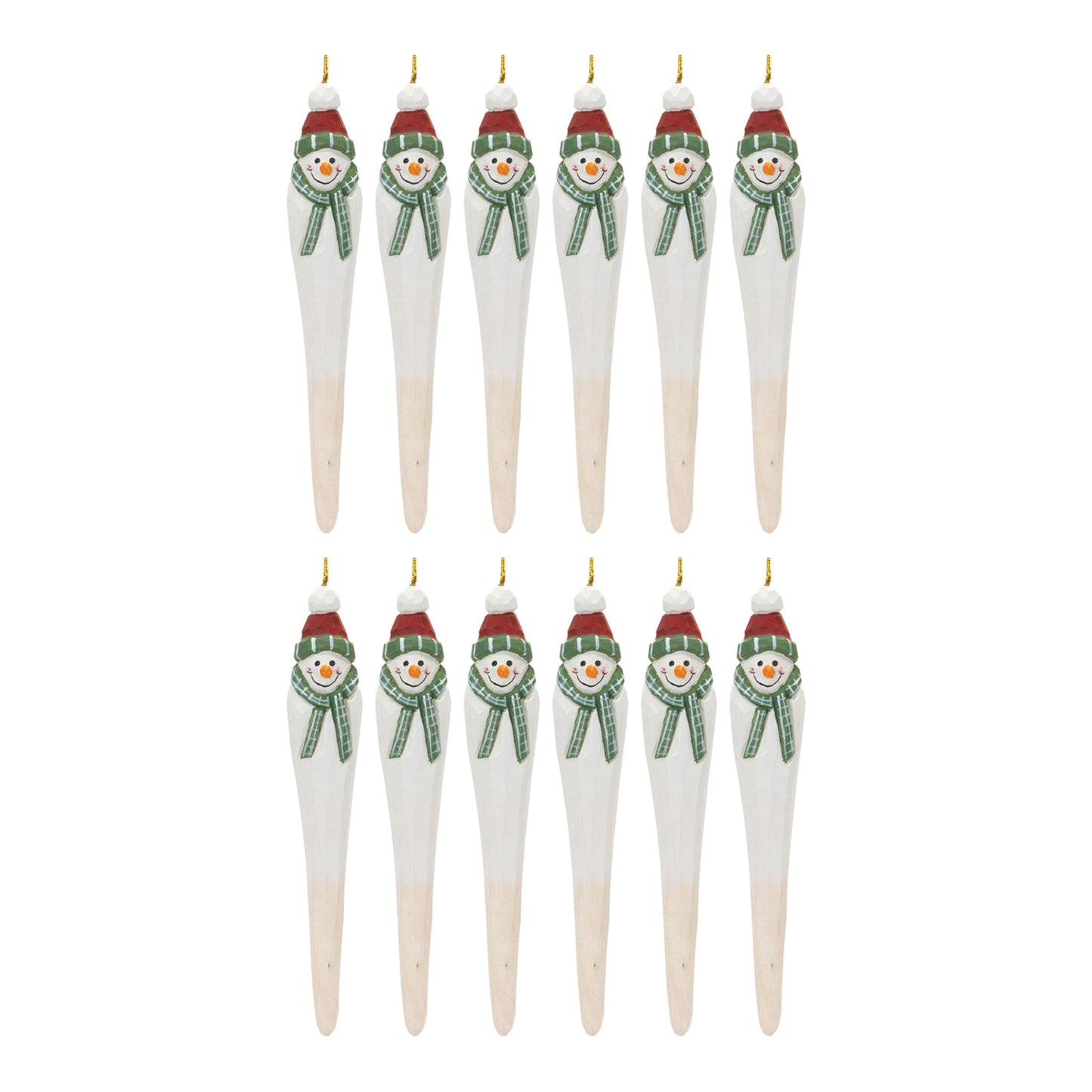 Snowman Drop Ornament (Set of 12)