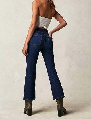 Free People - In My Feelings Cropped Slim Flare Jeans