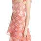 Alice + Olivia - Striped Organza Waterfall Ruffle Dress