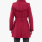 London Fog - Zip Front High-neck Hooded Trench Coat