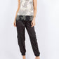 Paparazzi - Devore Burnout Print Colorblock Tank
