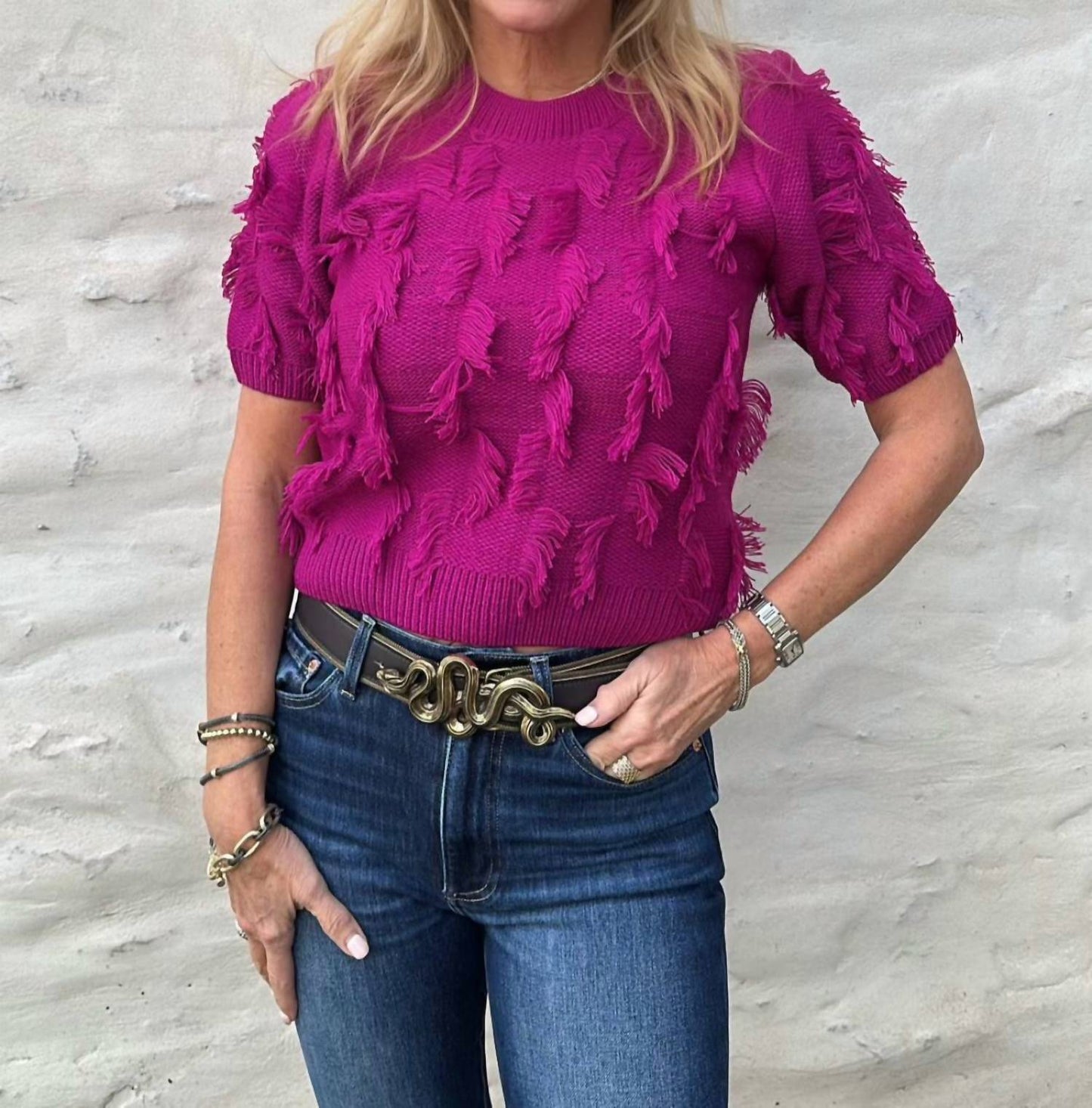Allison New York - Emmanuelle Sweater-Berry