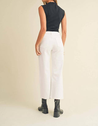 Just Black Denim - Slim Wide Leg Jeans