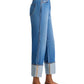 Veronica Beard - Dylan High Rise Straight Leg Cuffed Jeans