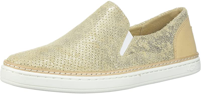 Ugg Women's Adley Perf Stardust Slip On Shoes Yellow Size 10 B(M) Us