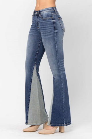 Judy Blue - Women's Inseam Panel Flare Jeans