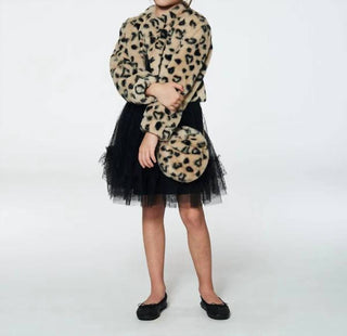 Deux Par Deux - Girl's Faux Fur Short Jacket