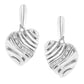 Sterling Silver Heart Diamond Accent Puff Earrings (I-J, I1-I2)