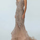 Alexander By Daymor - Beaded Illusion Mermaid Gown
