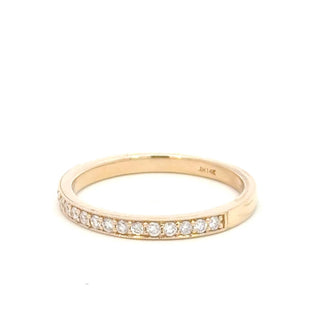 Aamiaa - 0.22 Carat Natural Diamond Channel Set Band Ring