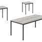 Table Set, Coffee, End, Contemporary, Modern (Set of 3)