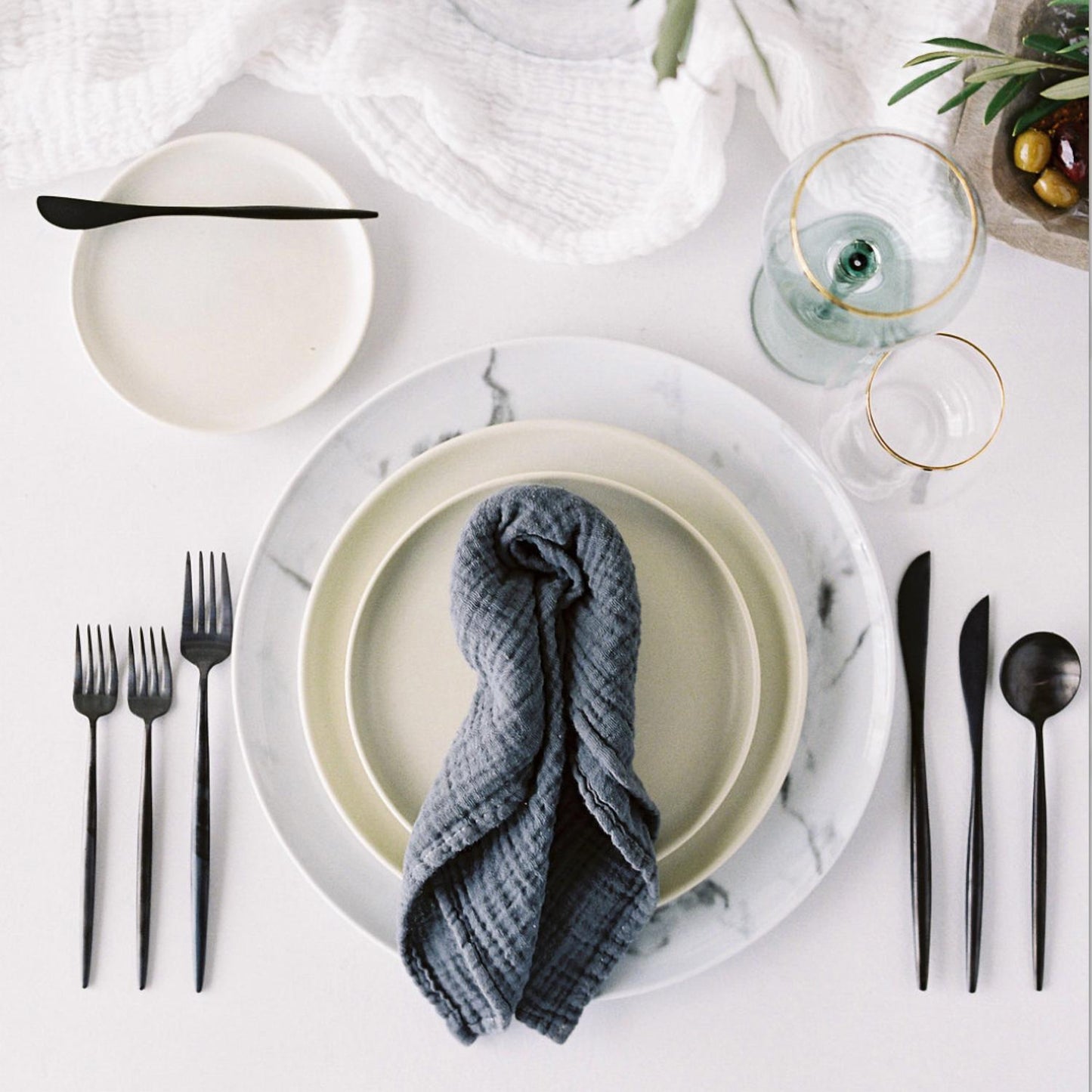 Borrowed Blu - Organic Cotton Napkins – Set of 4