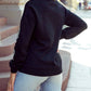 1 The Woman - Women's Glitter Ghost Pattern Sweatshirt