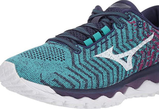 Mizuno Women's Wave Sky Waveknit 3 Running Shoes Ceramic/White Size 6.5 B(M) Us