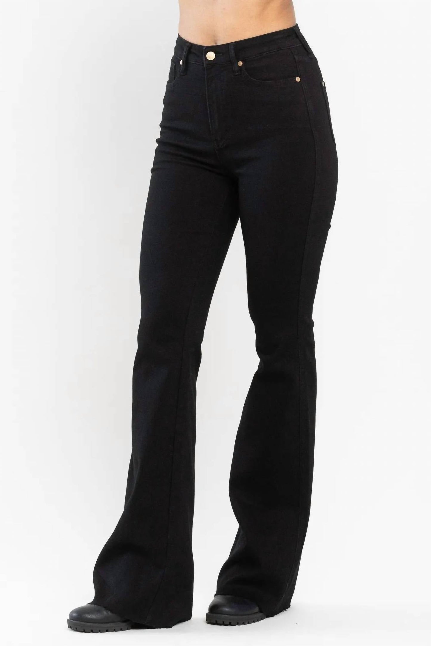 Judy Blue - Tummy Control Cut Hem Flare Jean