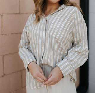Z Supply - The Perfect Line Stripe Button Down Top