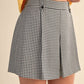 &Merci - Houndstooth Pleated Shorts