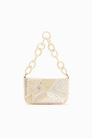 America & Beyond - Women's Embellished Shoulder Bag